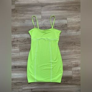 Neon Green Mini Dress